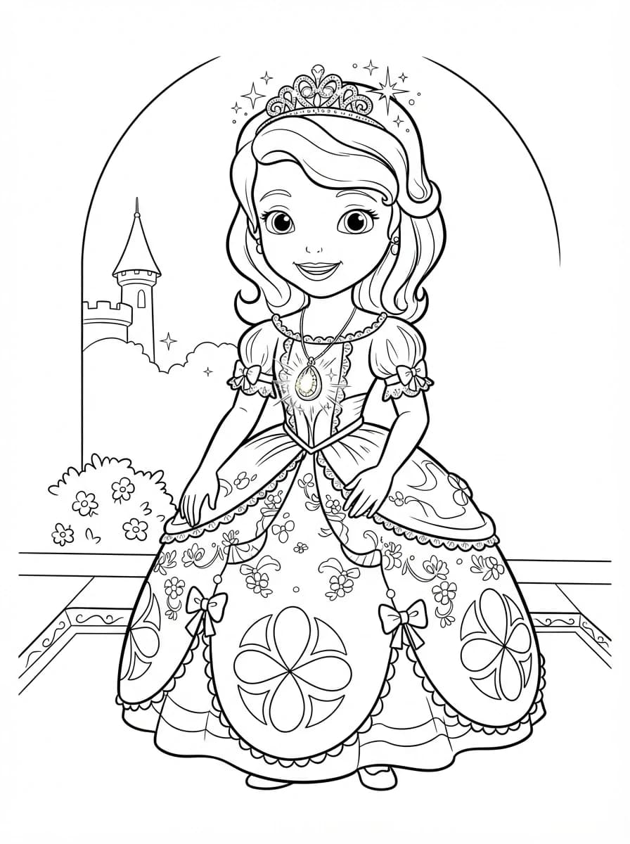 Coloriage Princesse sofia