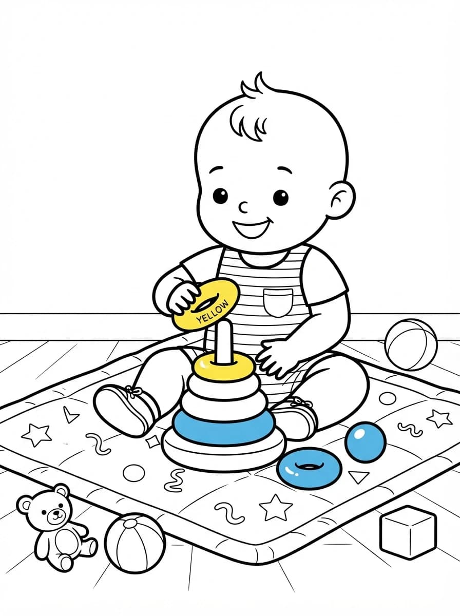 Coloriage Bébé