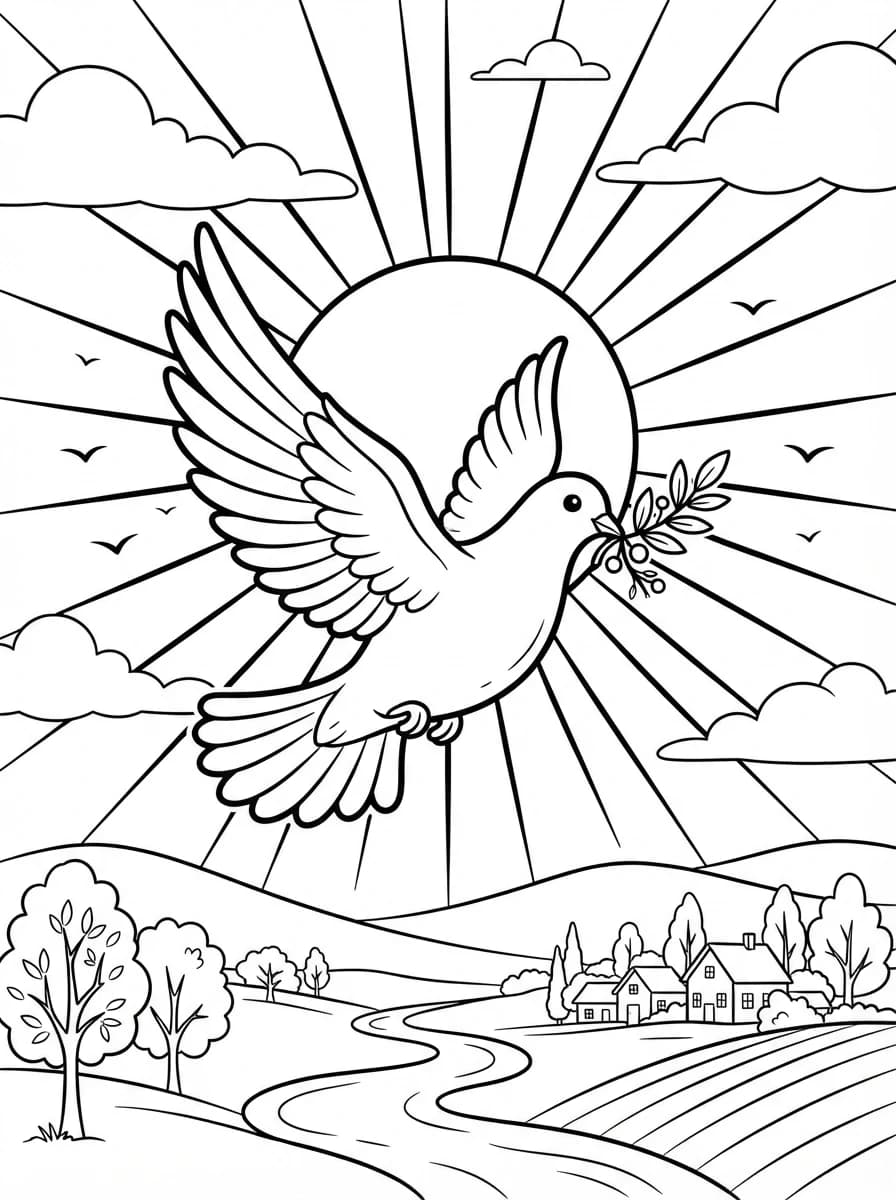 Coloriage Paix