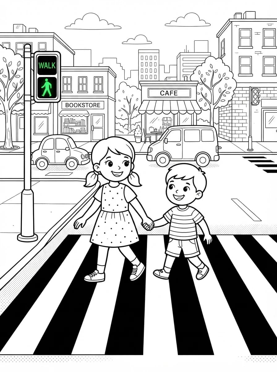 Coloriage Sécurité