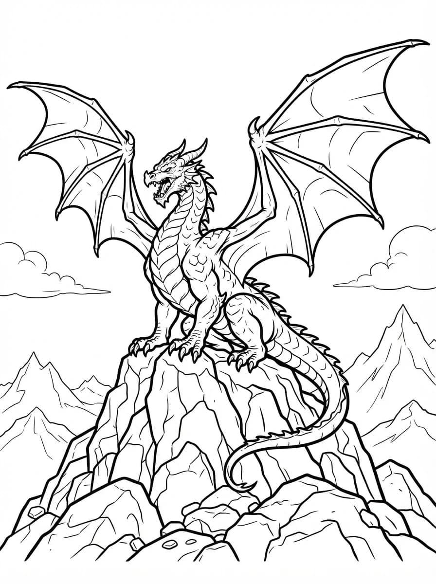 Coloriage Dragon
