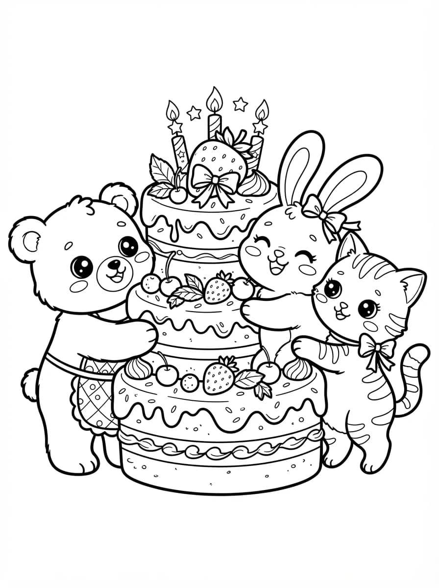 Coloriage Kawaii