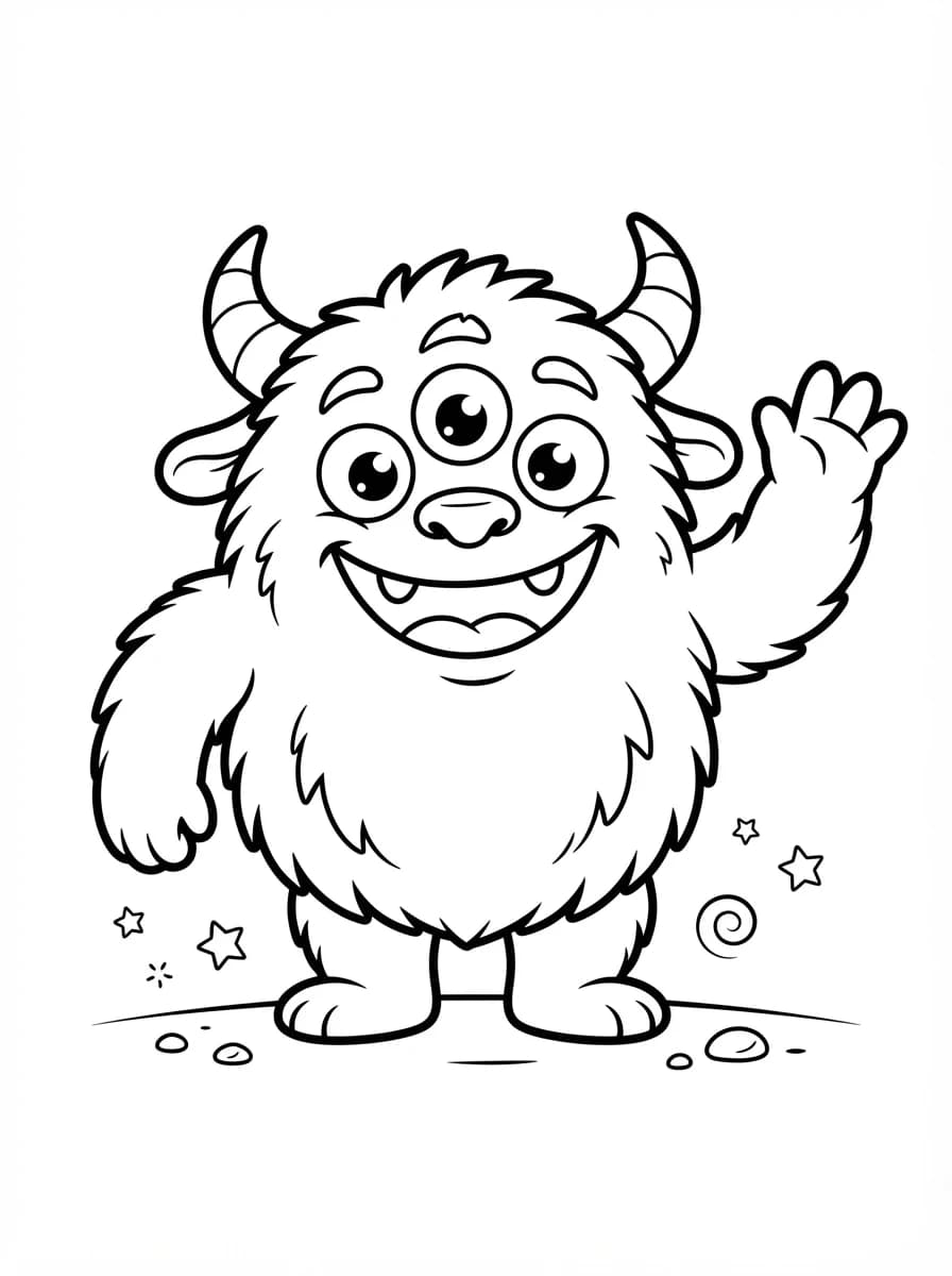 Coloriage Monstre
