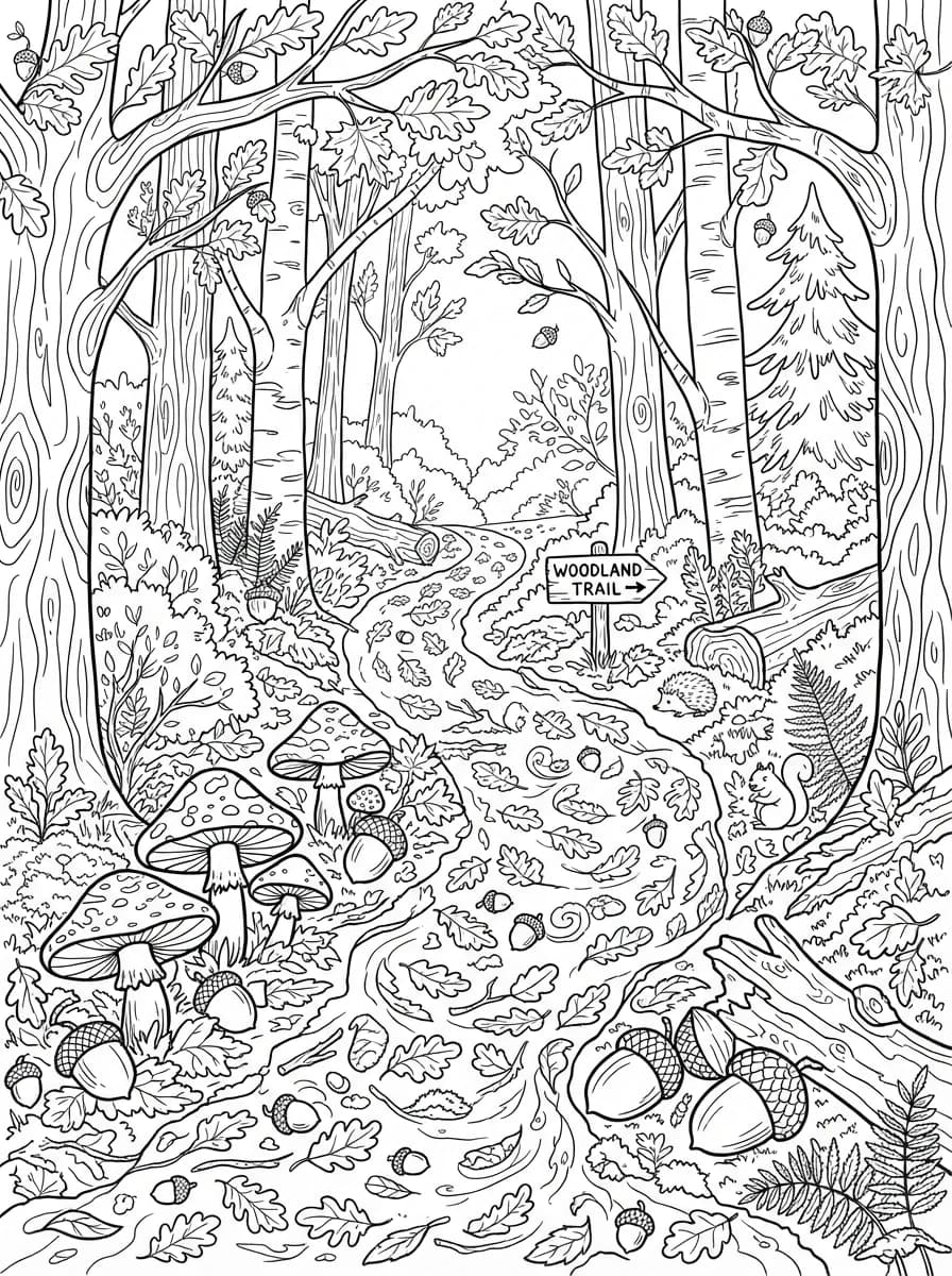 Coloriage Automne