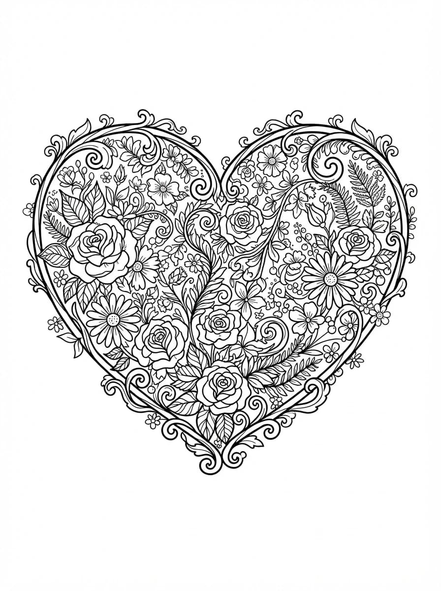 Coloriage Coeur