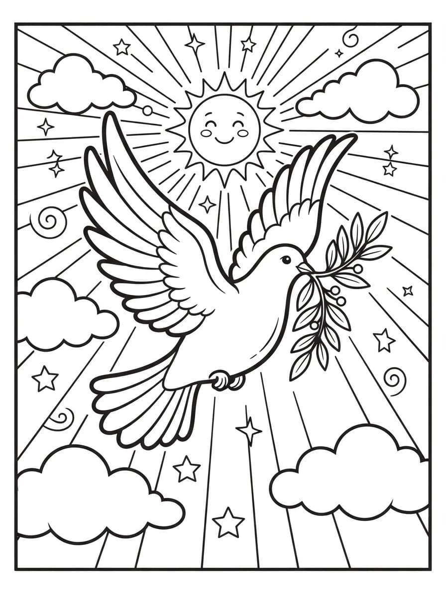 Coloriage Communion & Baptême