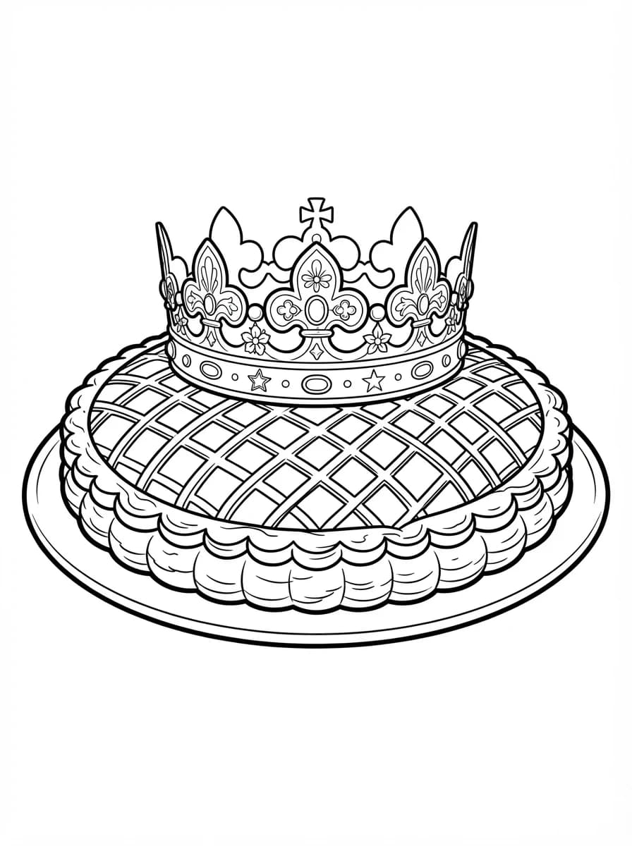 Coloriage Épiphanie & Galette des Rois