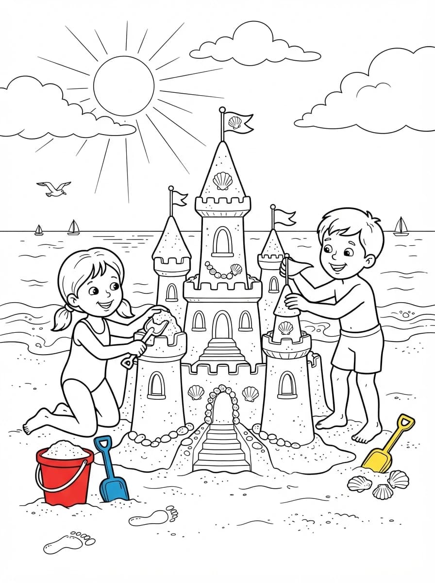 Coloriage Été