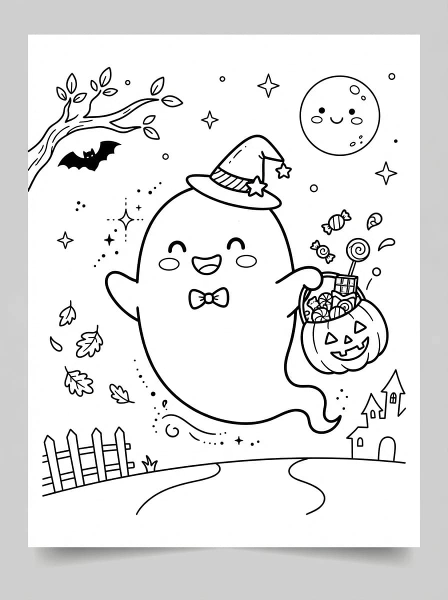 Coloriage Fantôme