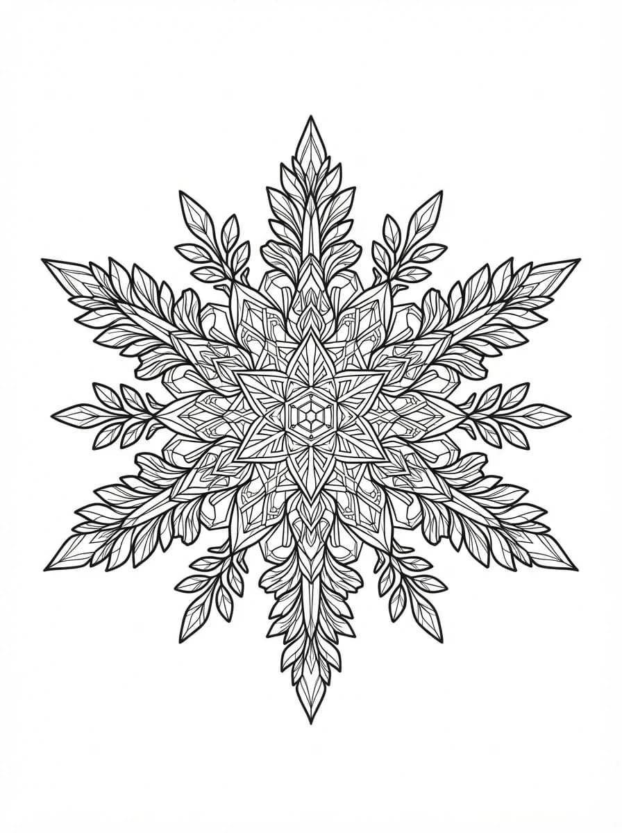 Coloriage Flocon de neige