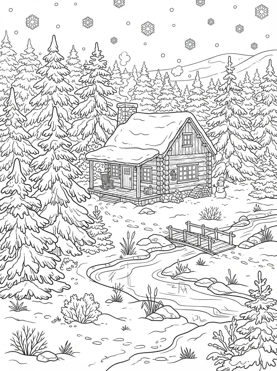 Coloriage Hiver
