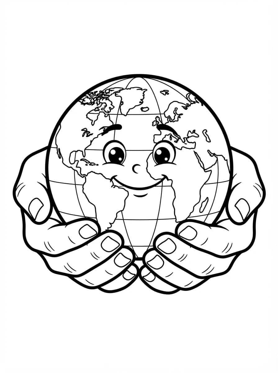 Coloriage Jour de la Terre