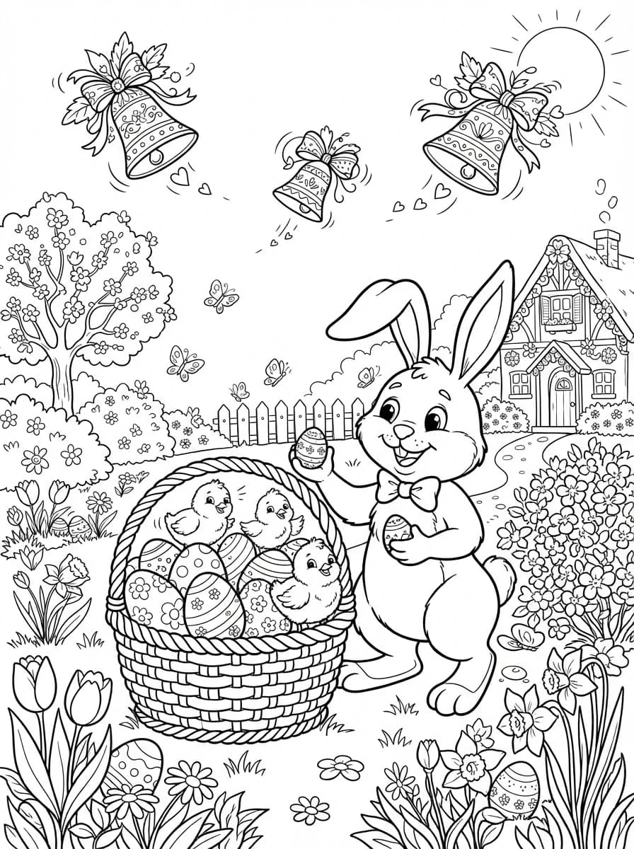 Coloriage Pâques