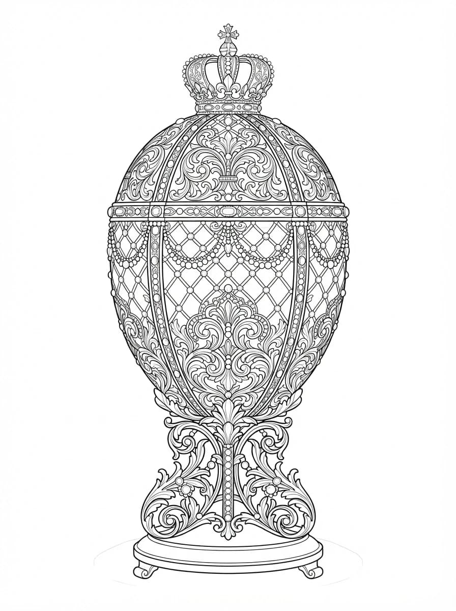 Coloriage Pâques adulte