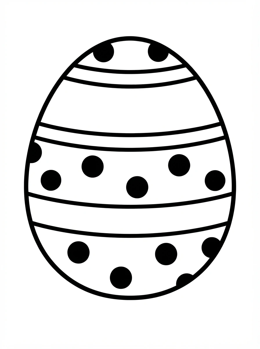 Coloriage Pâques facile
