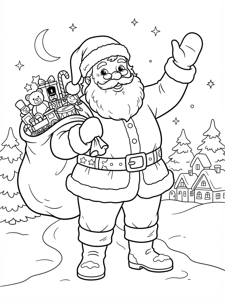 Coloriage Père Noël