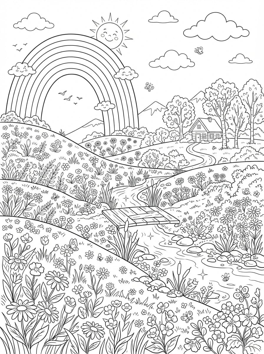 Coloriage Printemps