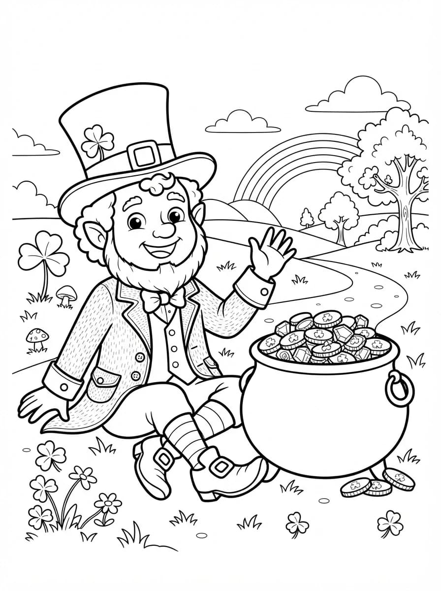 Coloriage Saint Patrick