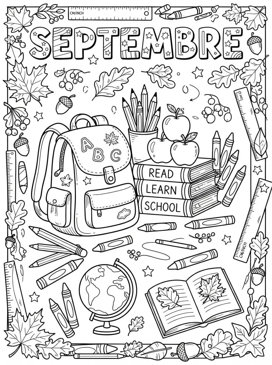 Coloriage Septembre