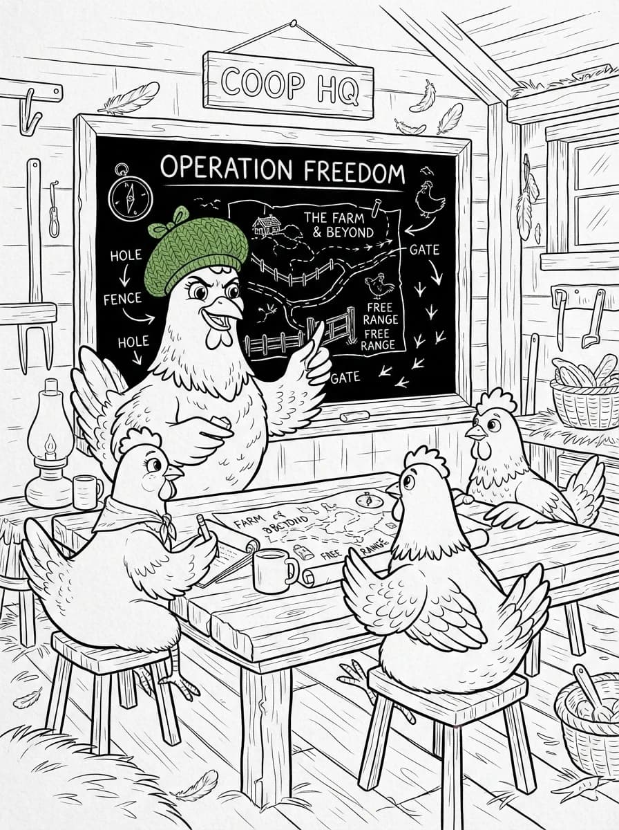 Coloriage Chicken Run