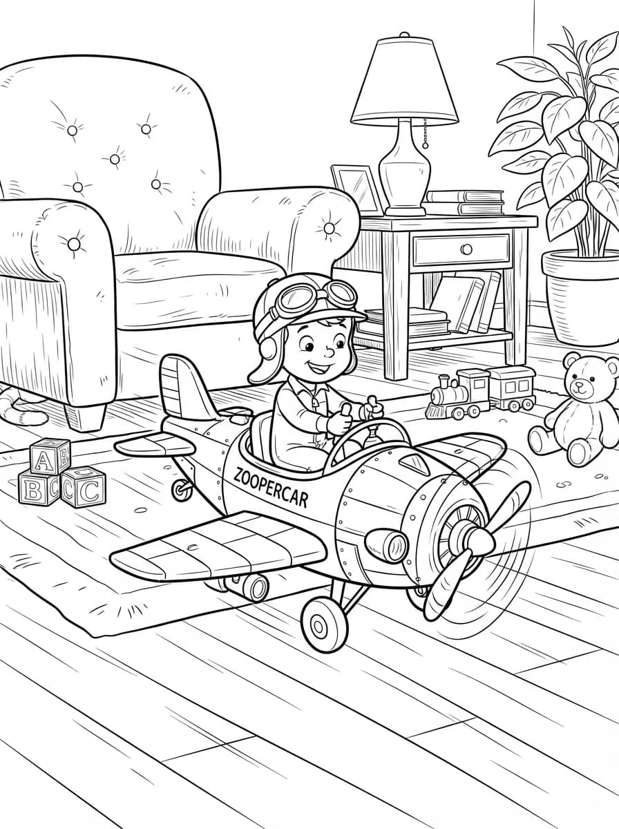 Coloriage George rétrécit