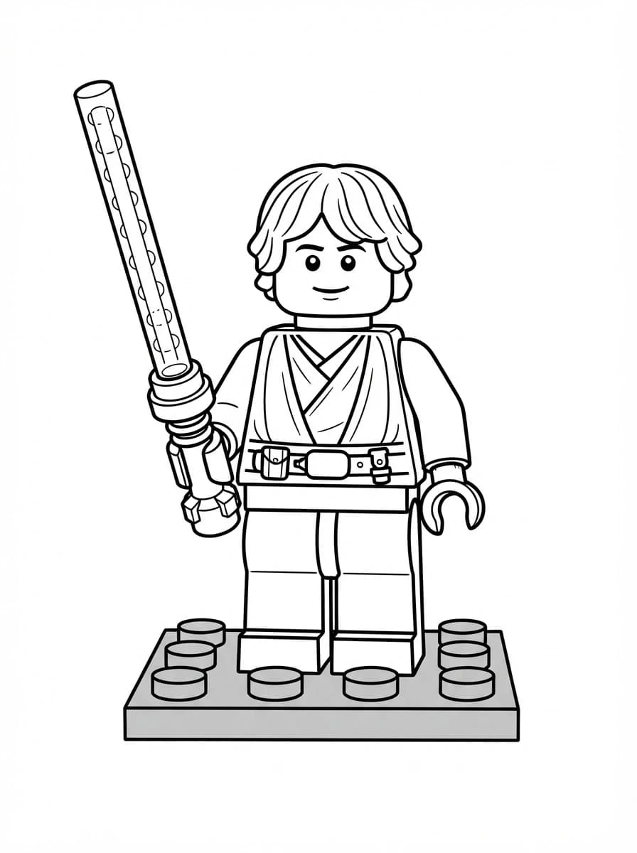 Coloriage Lego star wars