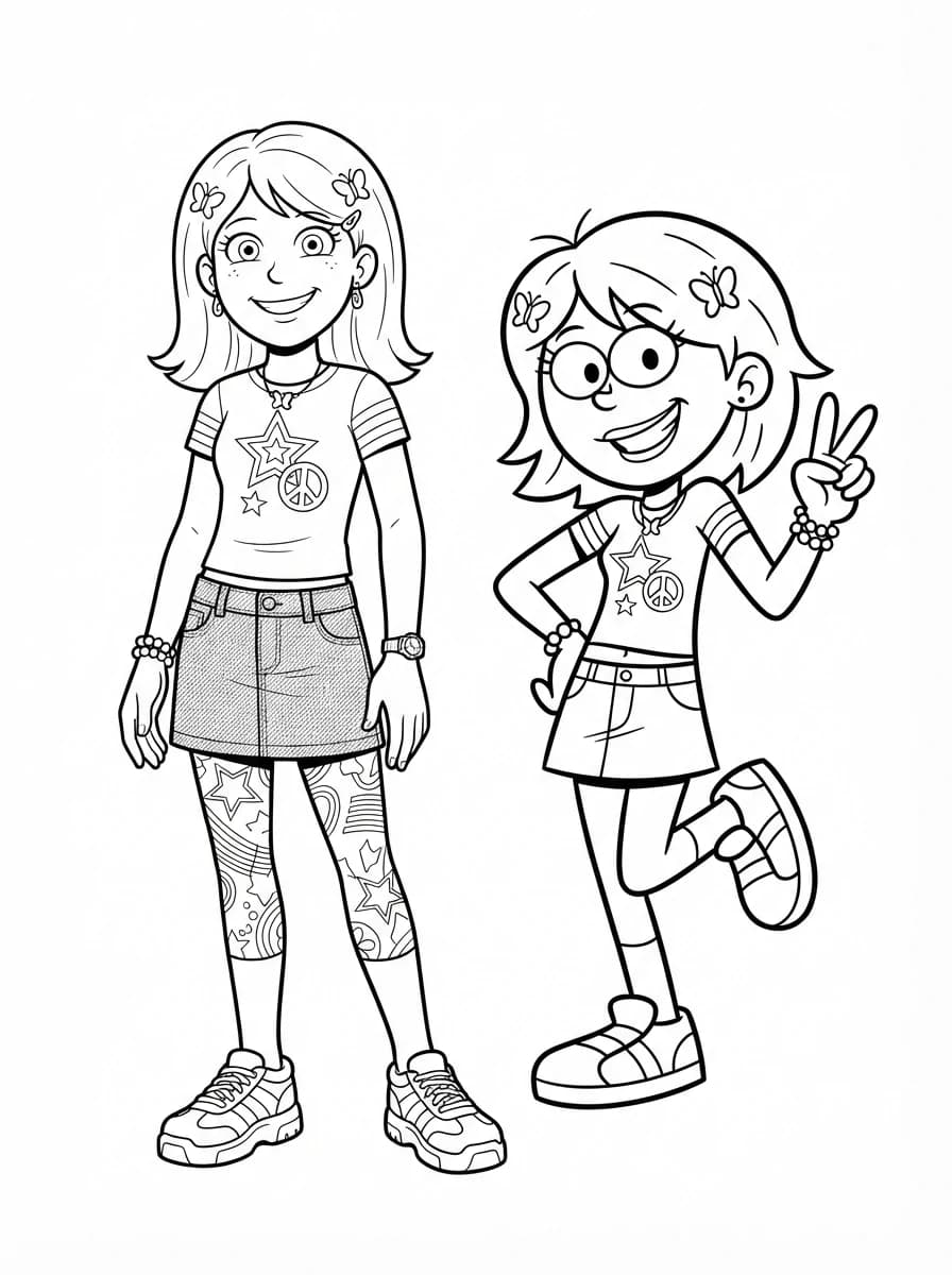 Coloriage Lizzie McGuire