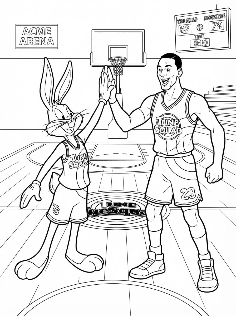 Coloriage Space jam