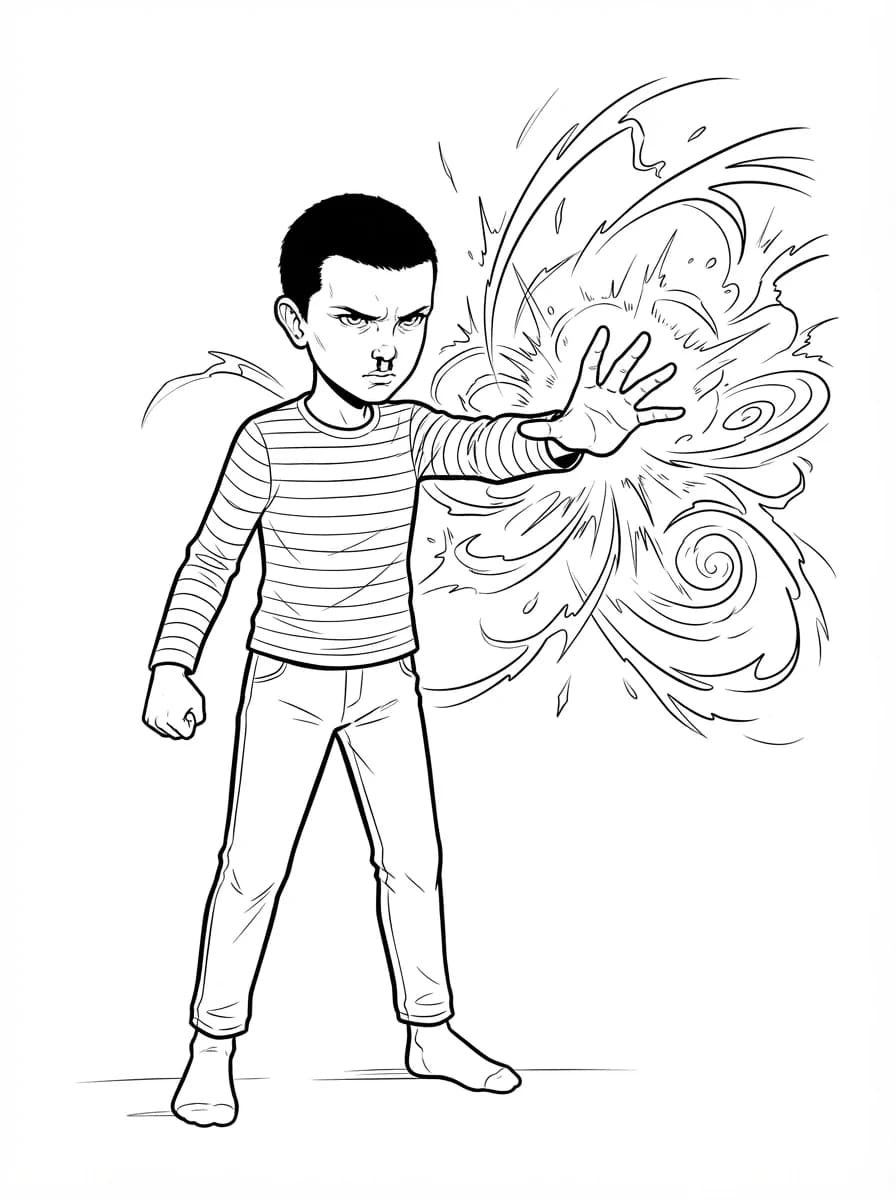 Coloriage Stranger Things