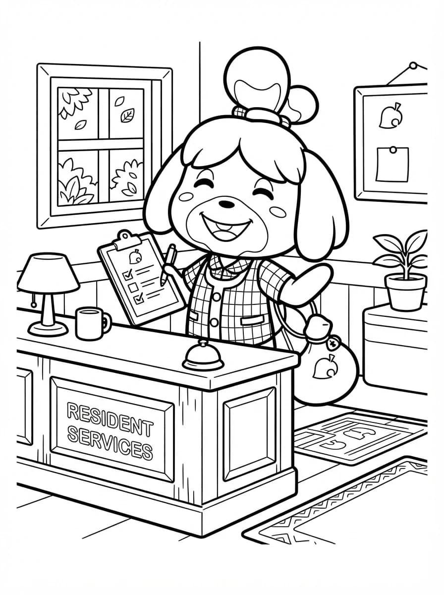 Coloriage Animal crossing