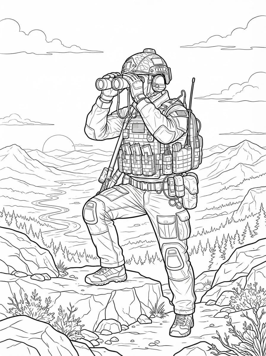 Coloriage Call of duty