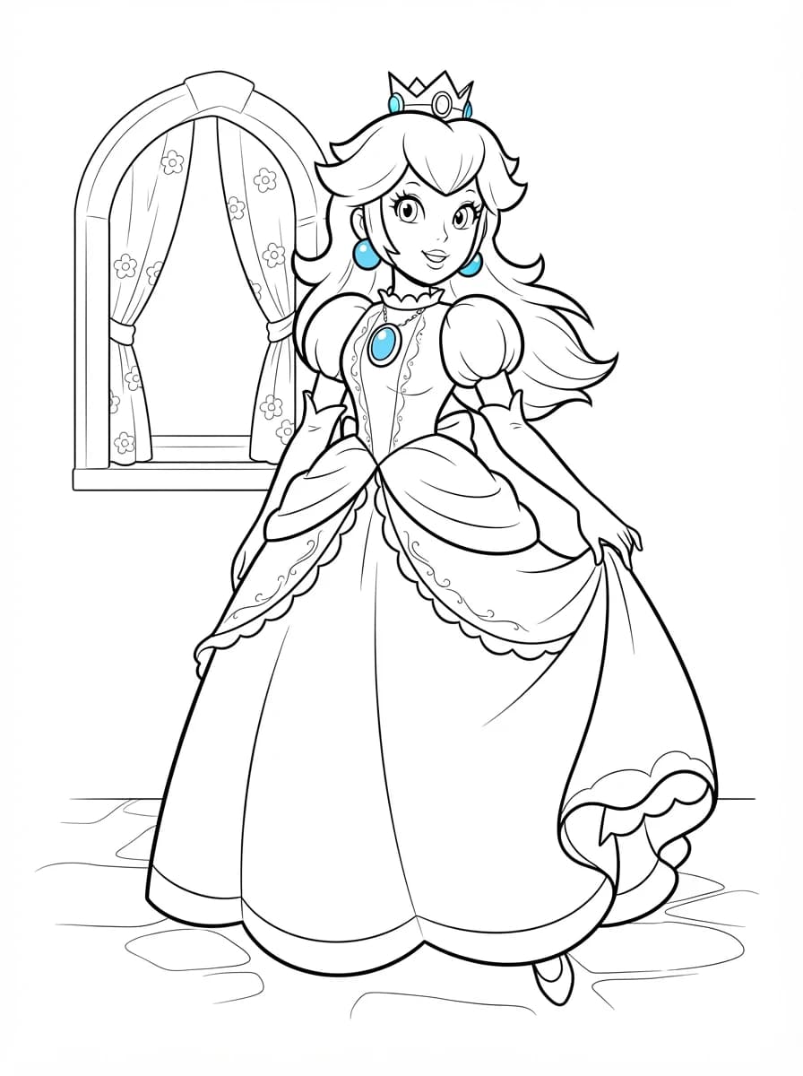 Coloriage Peach