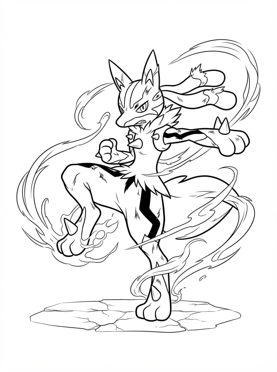 Coloriage Pokémon méga évolution