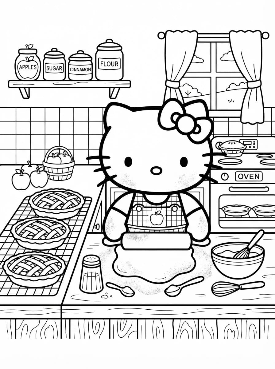 Coloriage Hello kitty