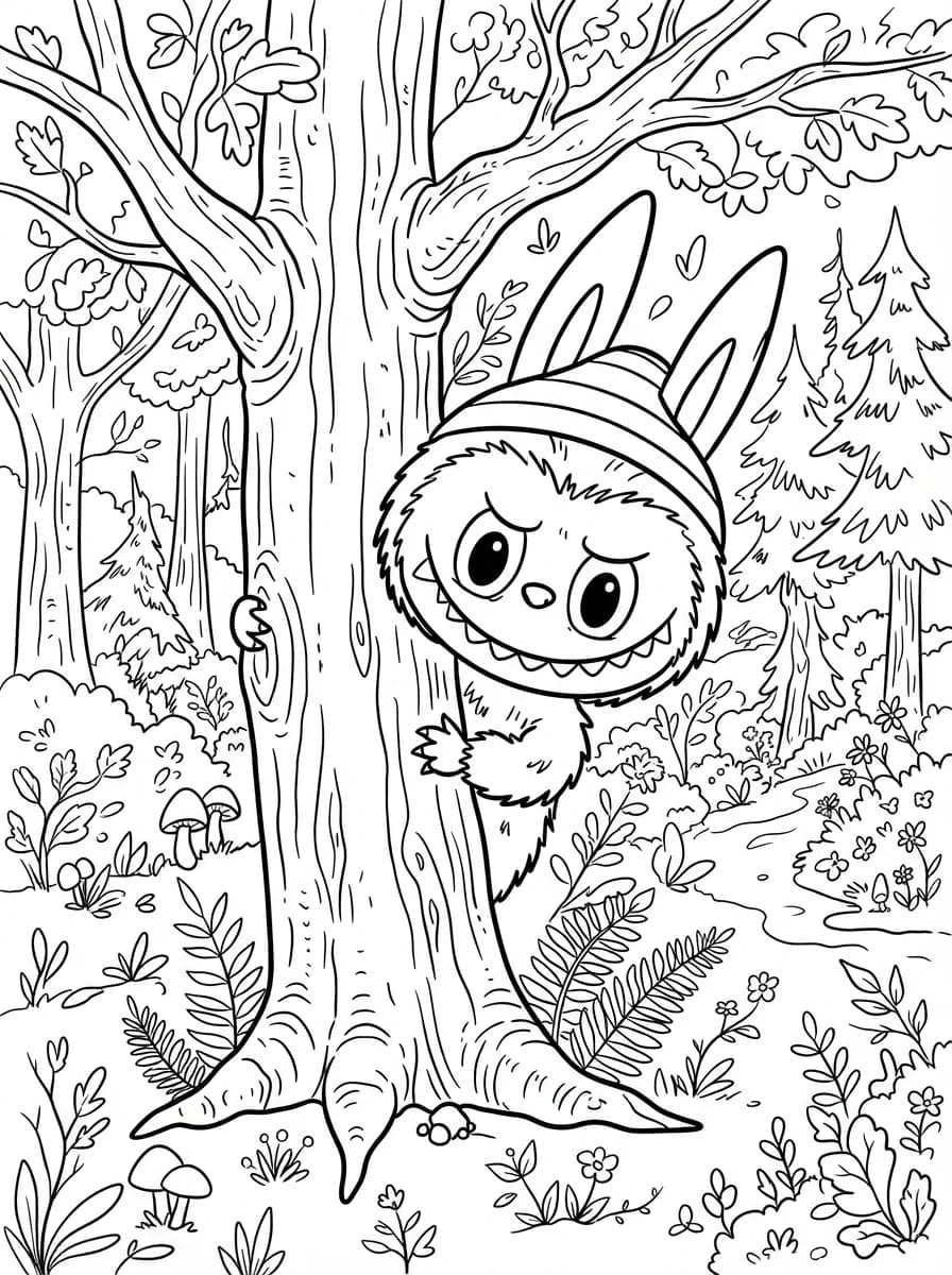 Coloriage Labubu