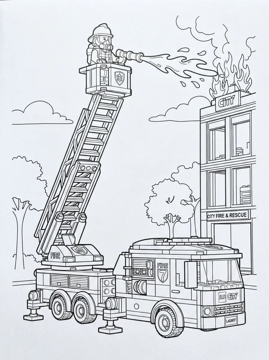 Coloriage Lego city