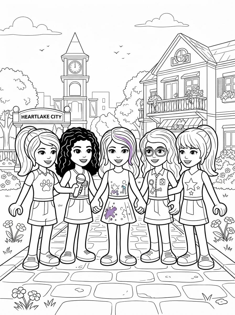 Coloriage Lego friends