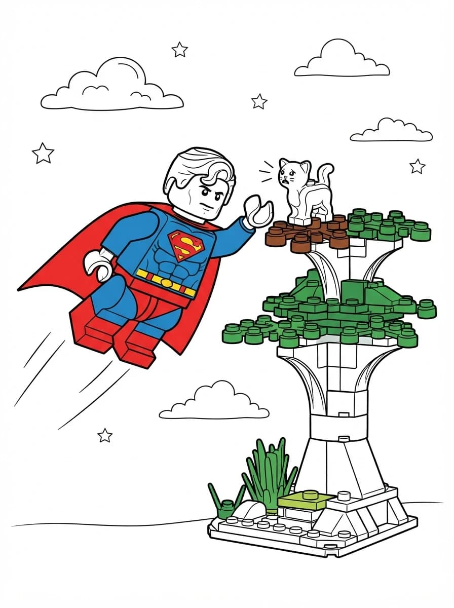 Coloriage Lego Super Heroes