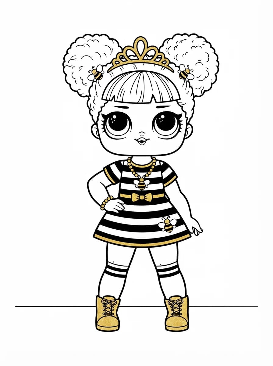 Coloriage Poupée LOL