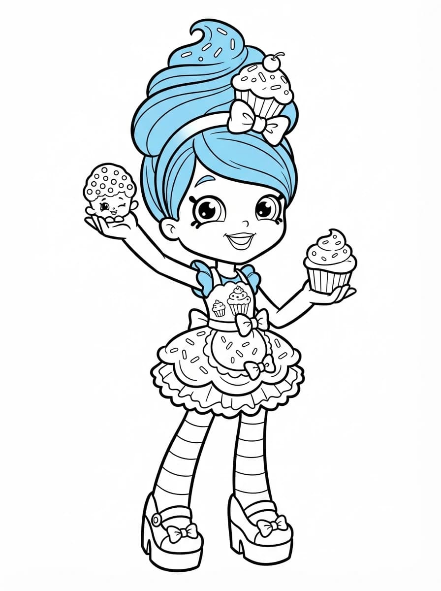 Coloriage Shoppies dolls
