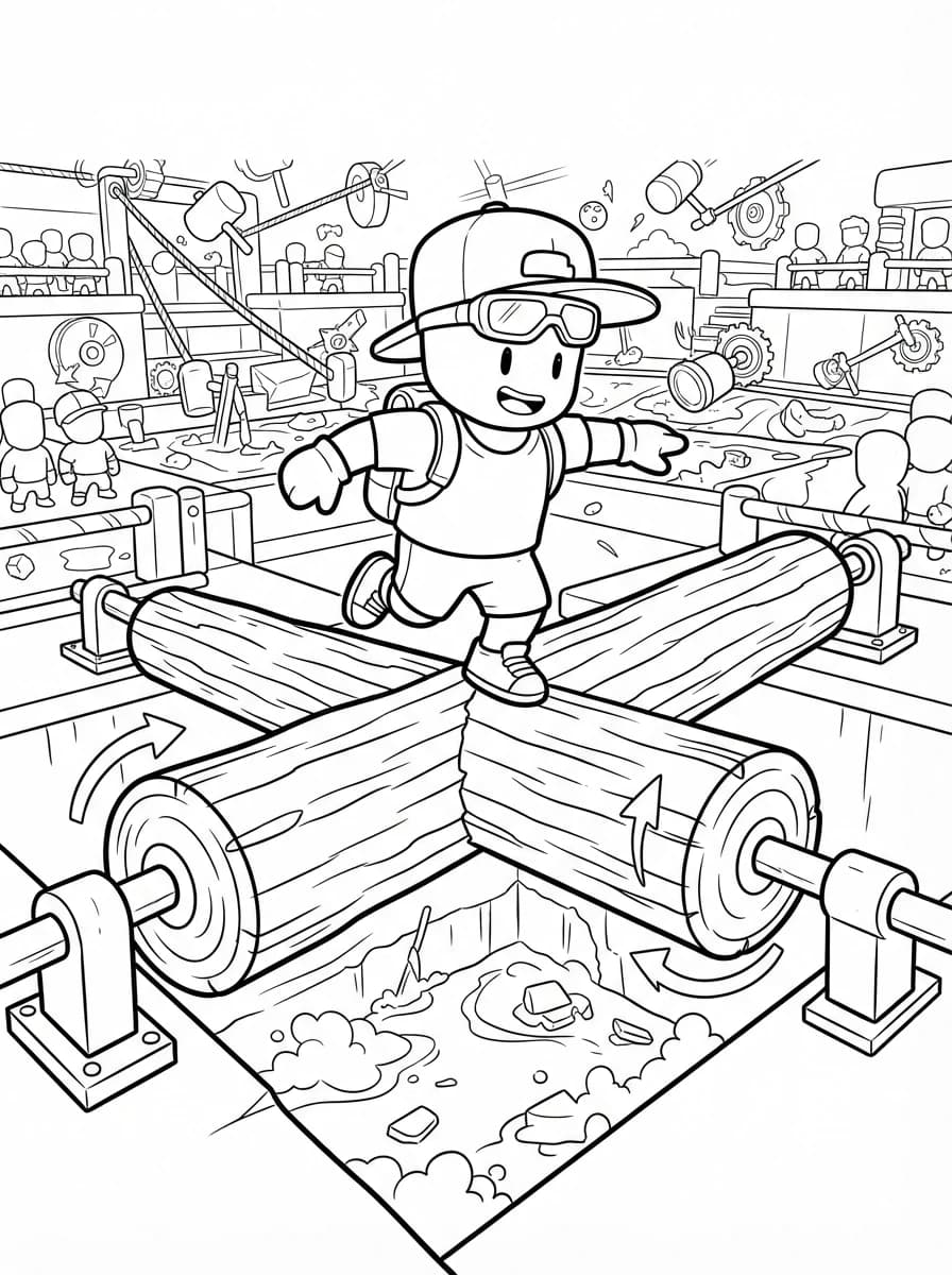Coloriage Stumble guys