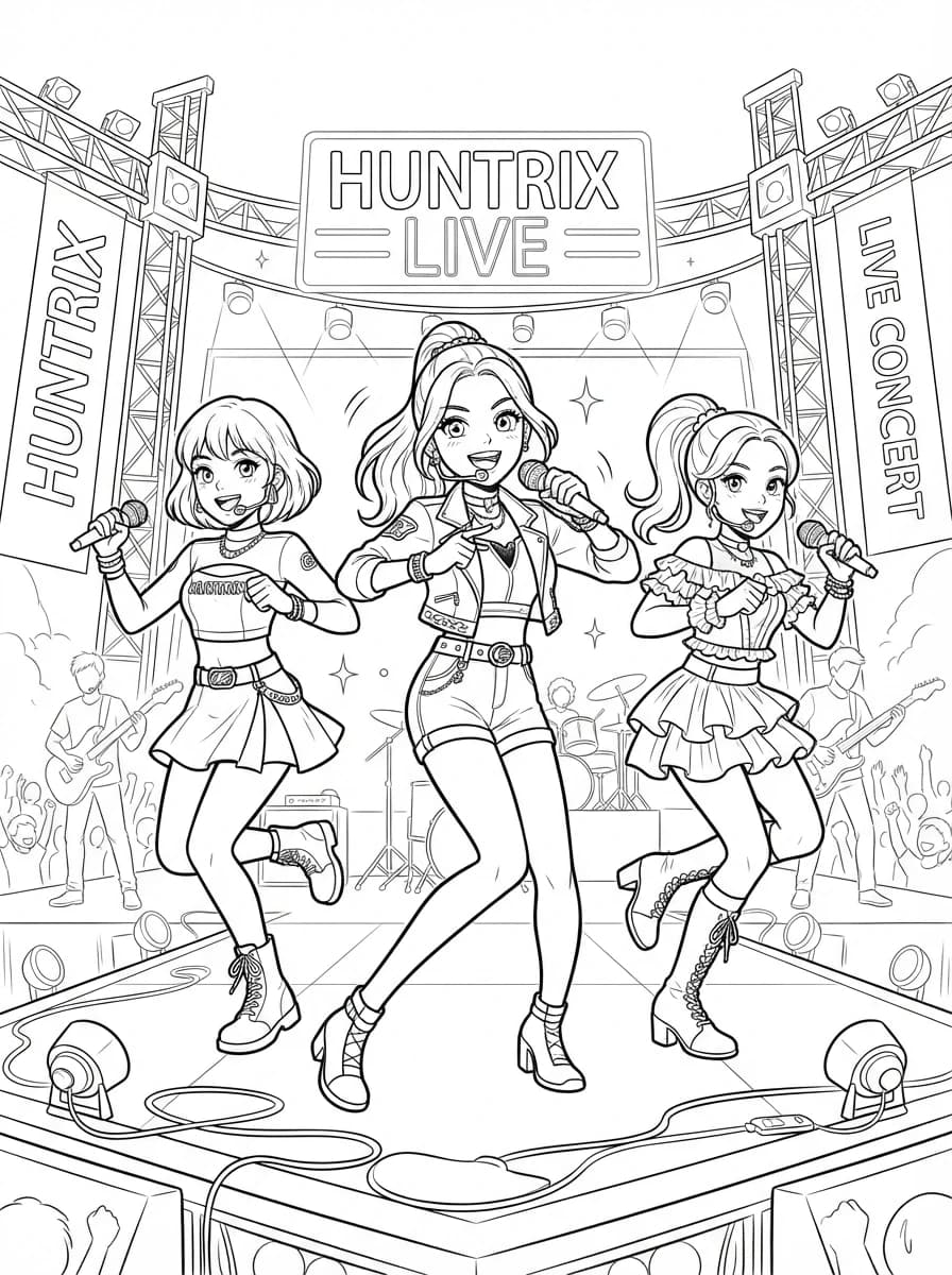 Coloriage Huntrix