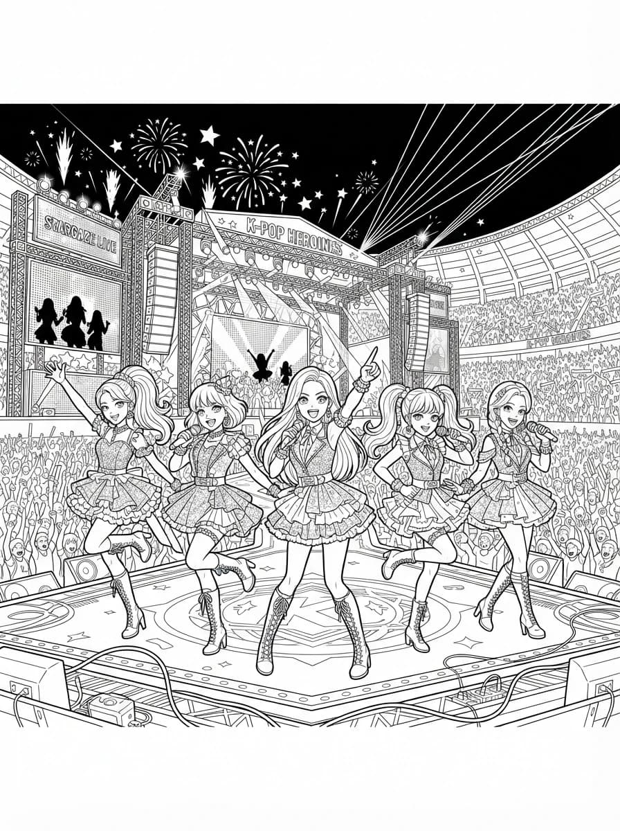 Coloriage KPop Demon Hunters