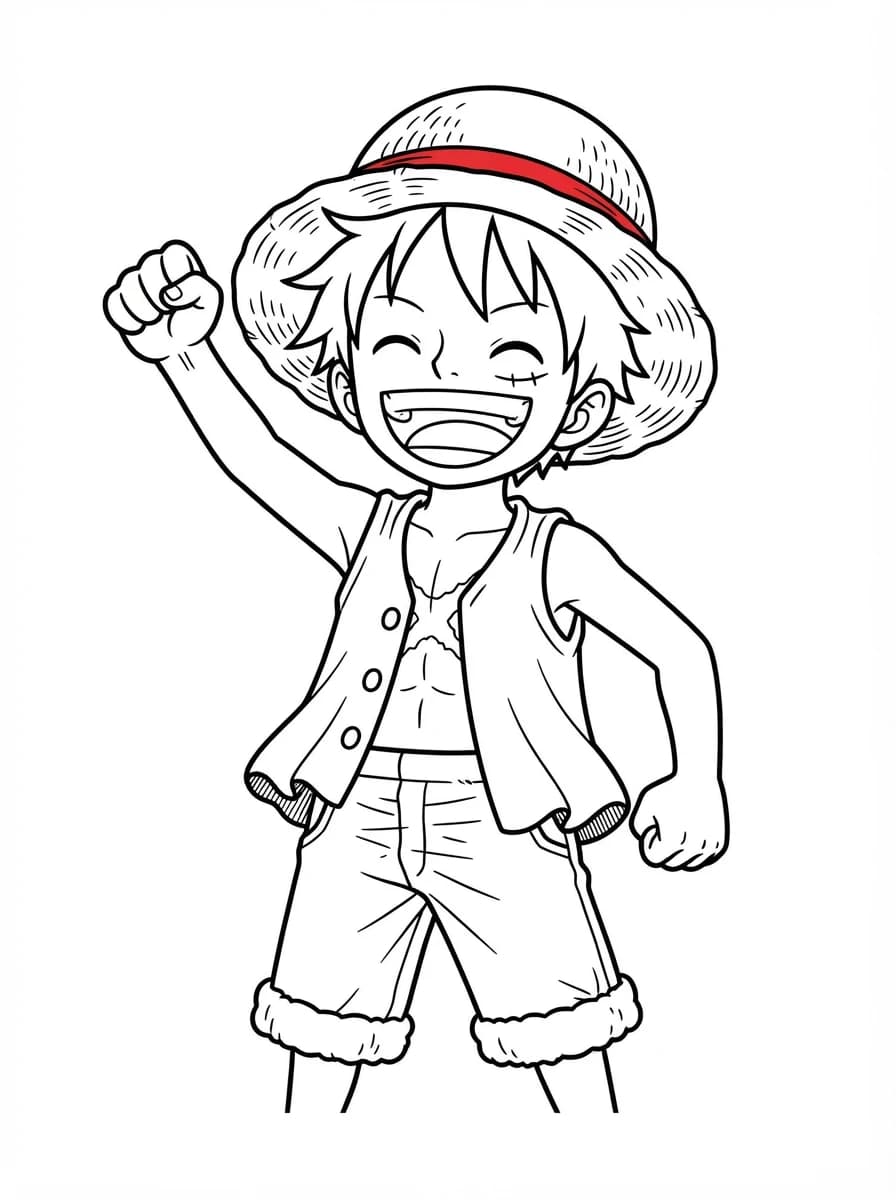 Coloriage Luffy