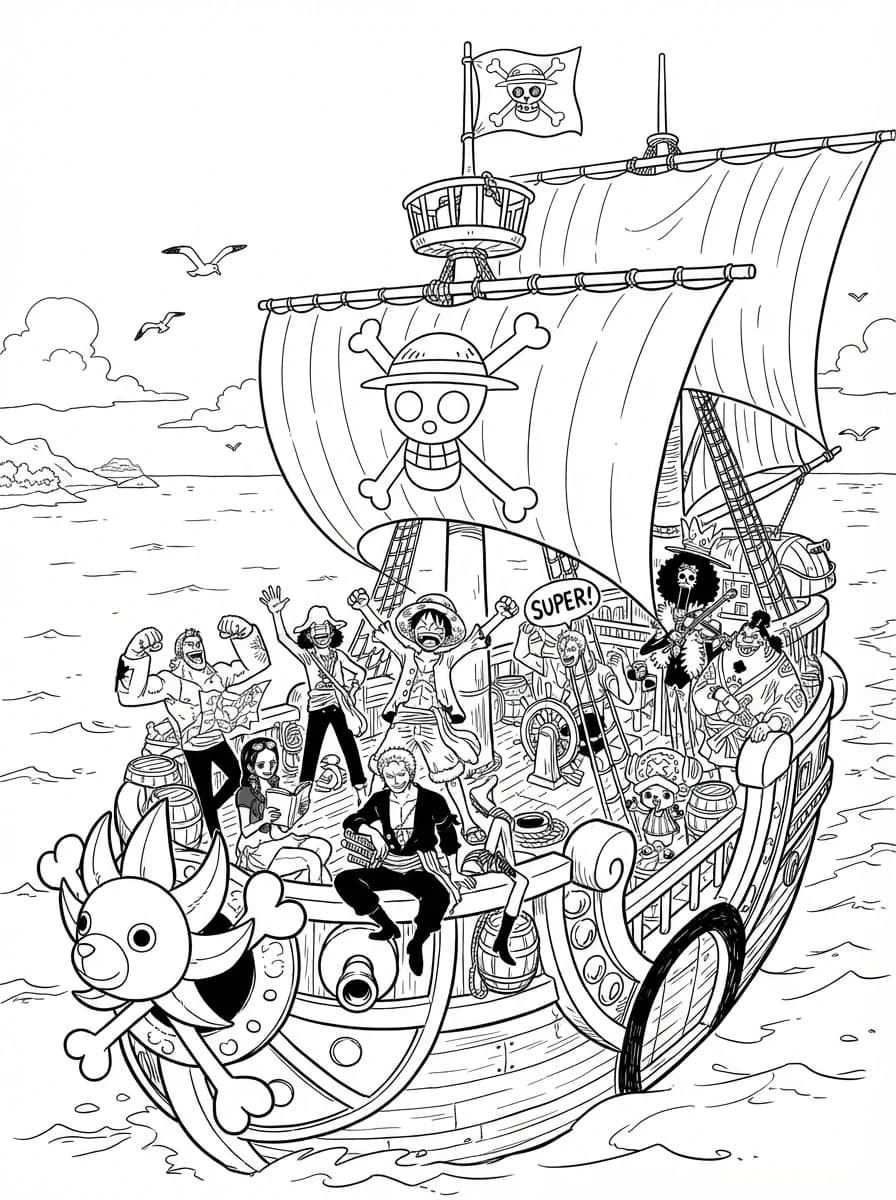Coloriage One piece
