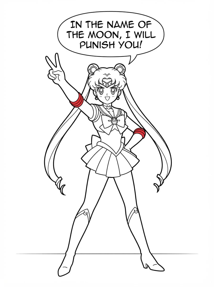 Coloriage Sailor moon