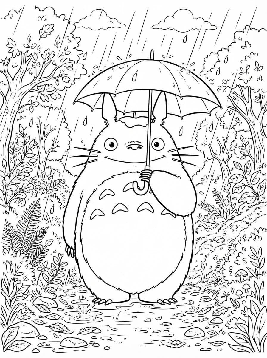 Coloriage Totoro