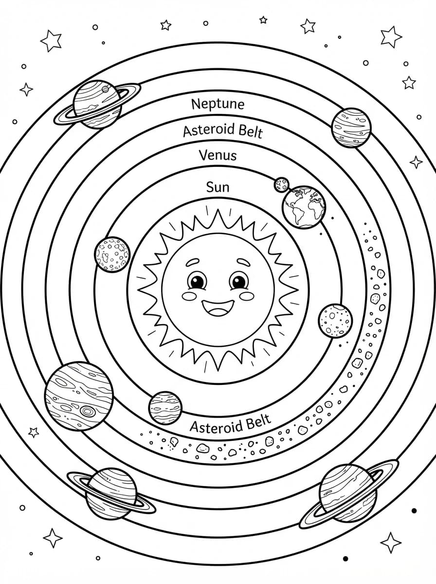 Coloriage Espace