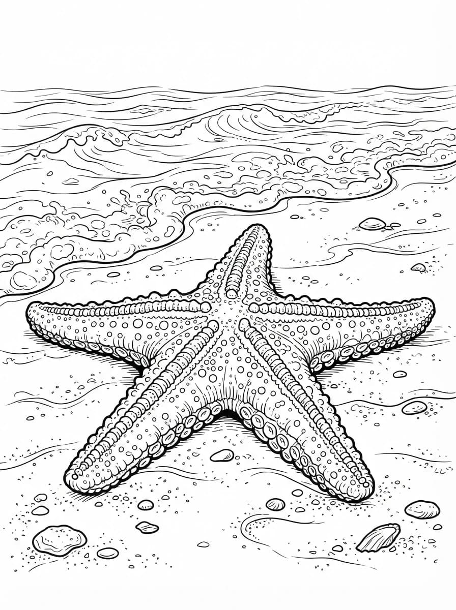 Coloriage Étoile de mer