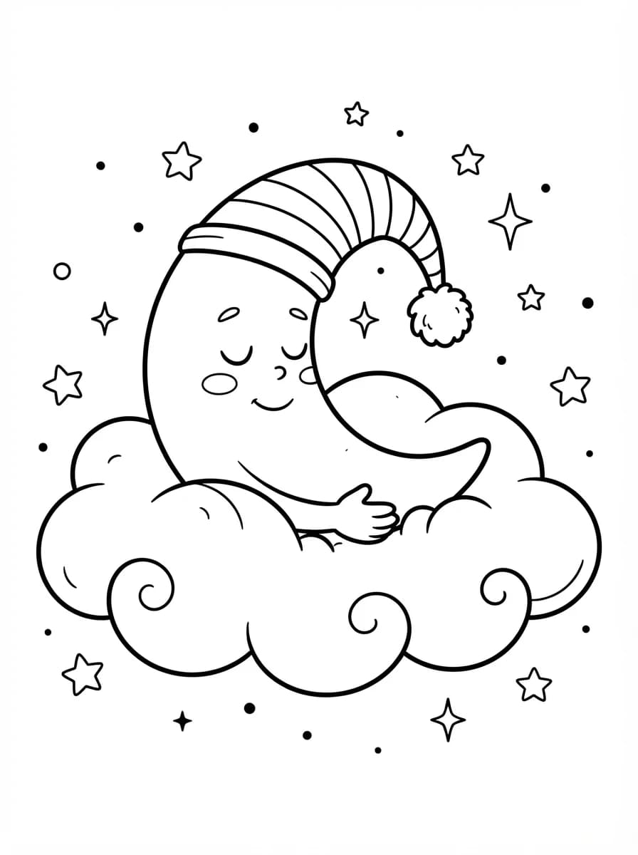 Coloriage Lune